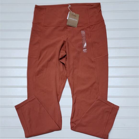 NWT Patagonia Women's Maipo 7/8 Stash Tights/Leggings: Burl Red - Picture 1 of 8